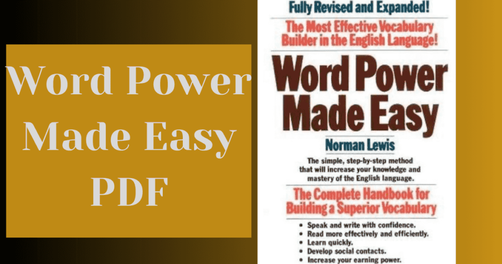 Word Power Made Easy PDF