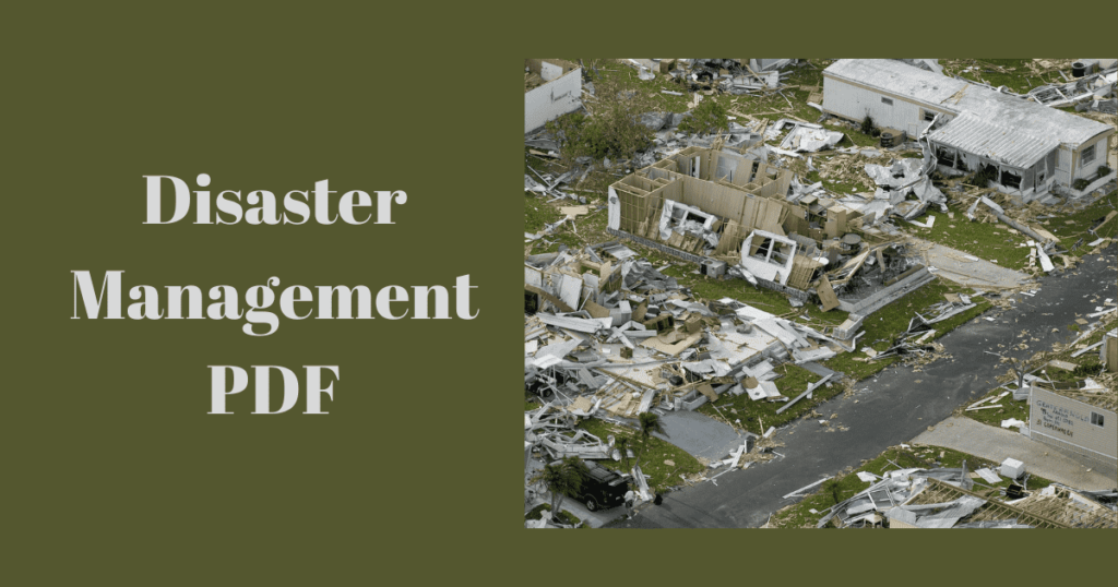 Disaster Management PDF