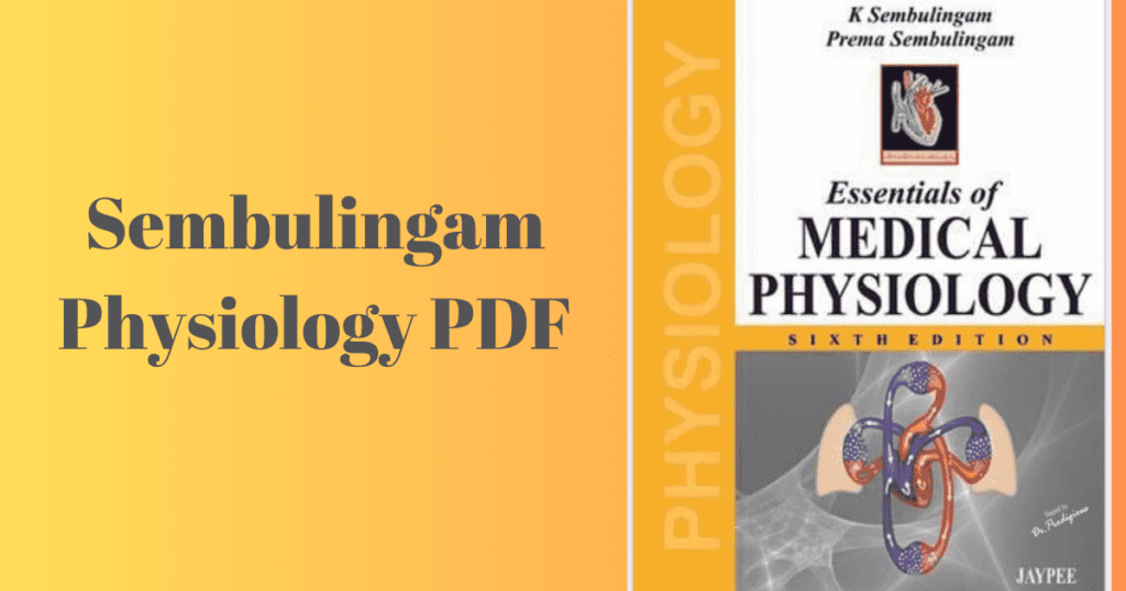 Sembulingam Physiology PDF