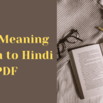 Word Meaning English to Hindi PDF