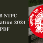 RRB NTPC notification 2024